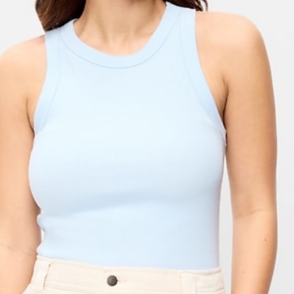 Old Navy Women's Blue Snug Tank Top